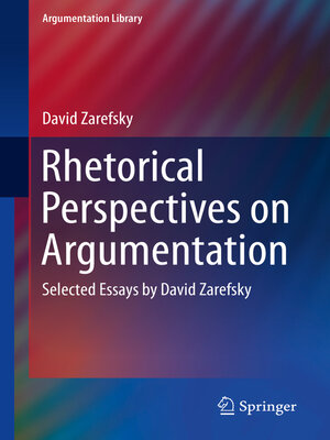 cover image of Rhetorical Perspectives on Argumentation